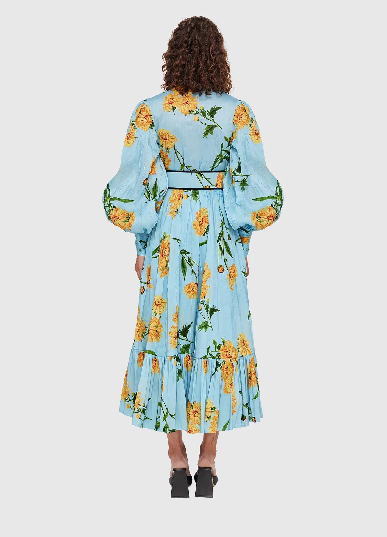 Leo Lin / Marguerite Bleu Silk Linen Dress