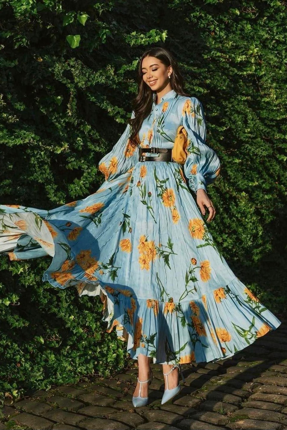 Hire Leo Lin Floral Linen Dress Hire Leo Lin Floral Linen Dress