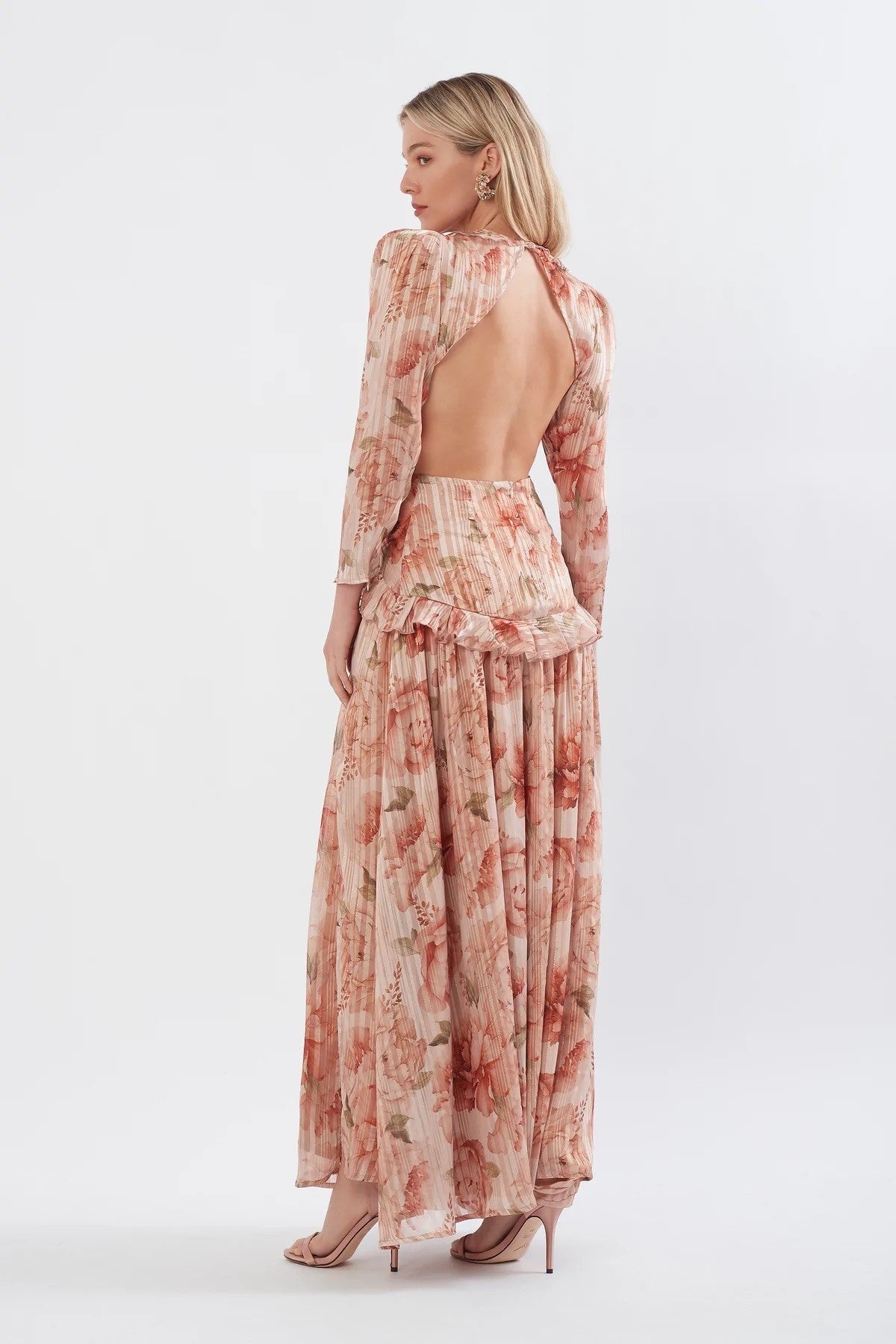 Sonya Moda / Ruffle Cutout Maxi