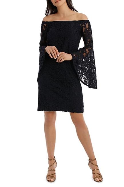 Jayson Brunsdon - Midnight Off Shoulder Lace Dress