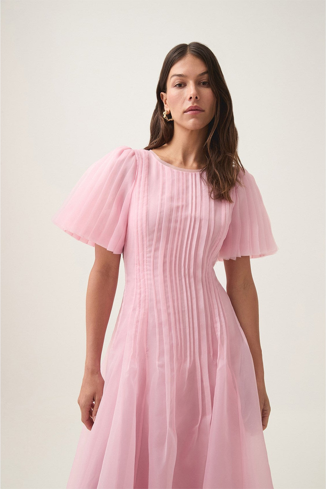 Aje / Nova Midi Dress / Chalk Pink