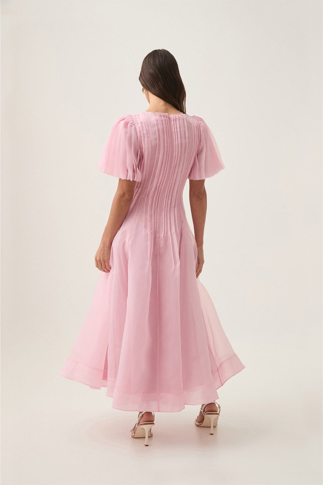 Aje / Nova Midi Dress / Chalk Pink