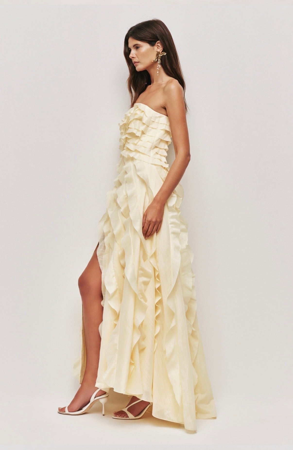 Aje / Allairie Gown / Butter Yellow