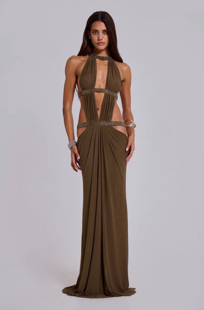 Jaded London / 6am Dress / Moss