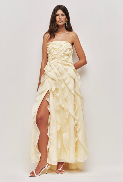 Aje / Allairie Gown / Butter Yellow