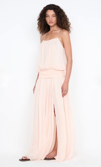 Bec & Bridge / Camille Blouson Dress / Peach