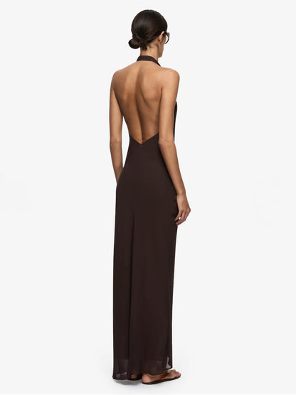 Bec & Bridge / Soneva Wrap Dress / Dark Chocolate