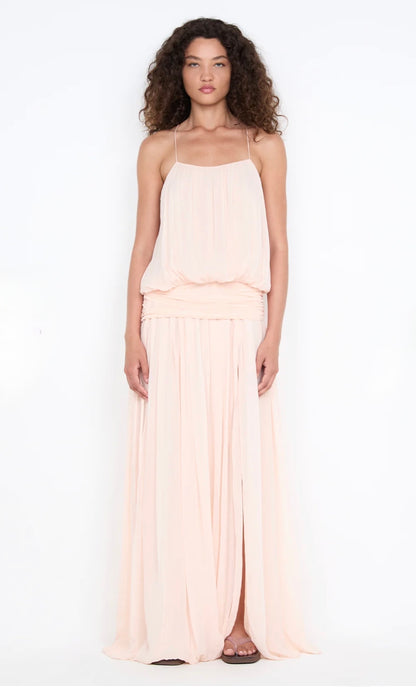 Bec & Bridge / Camille Blouson Dress / Peach