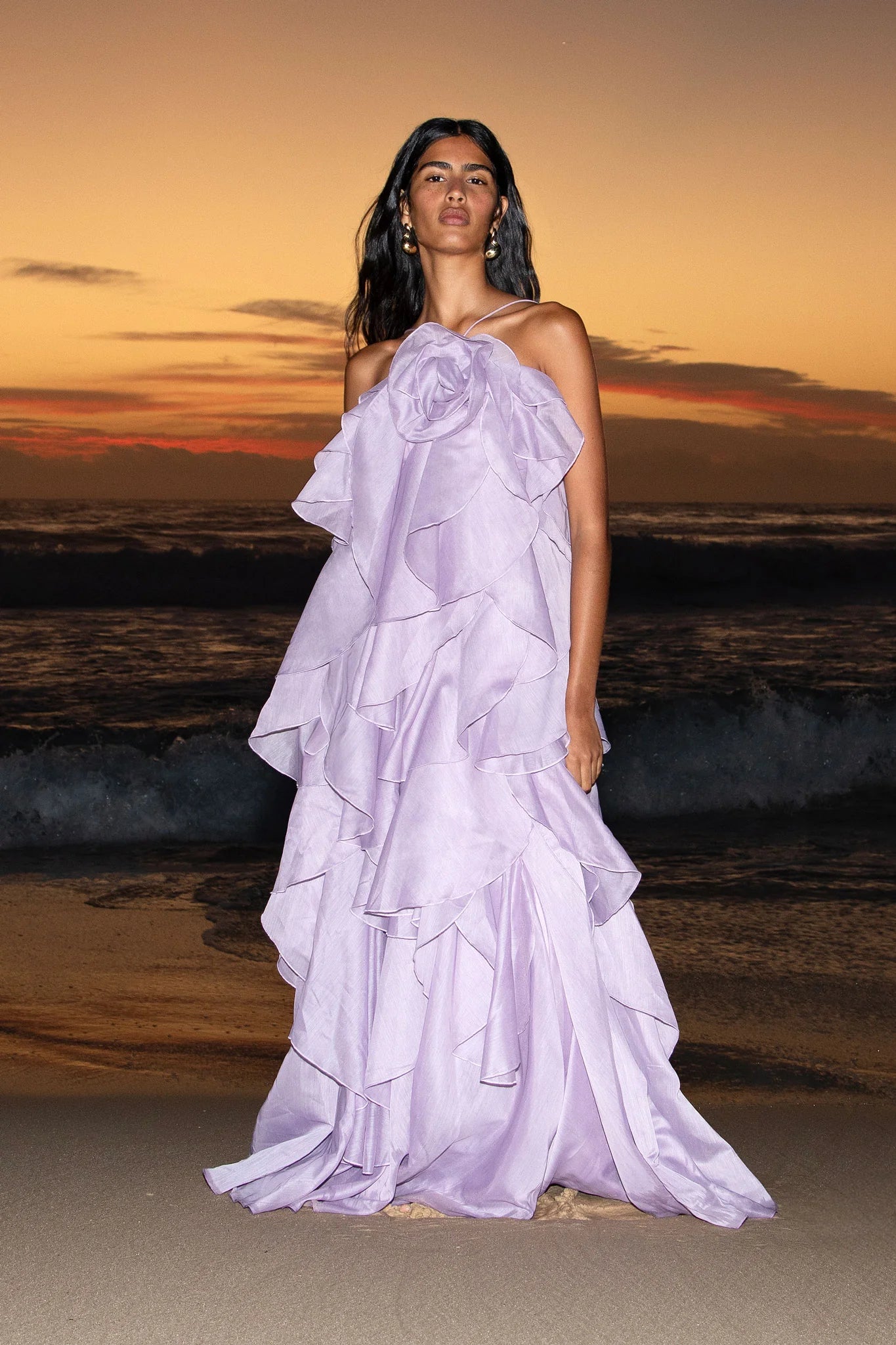 Aje / Pandorea Layered Maxi Dress / Lilac