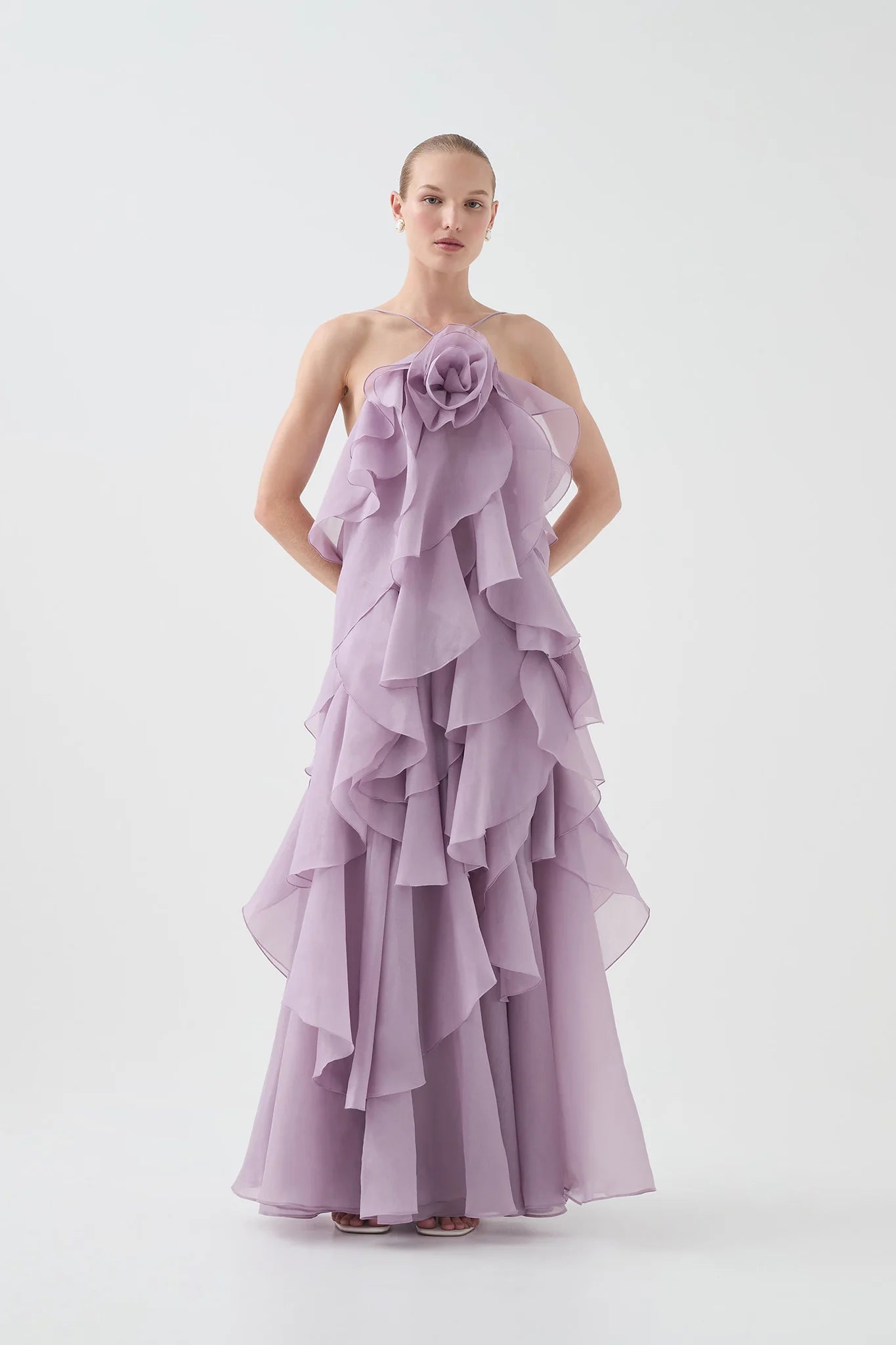 Aje / Pandorea Layered Maxi Dress / Lilac