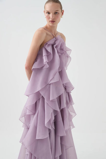 Aje / Pandorea Layered Maxi Dress / Lilac