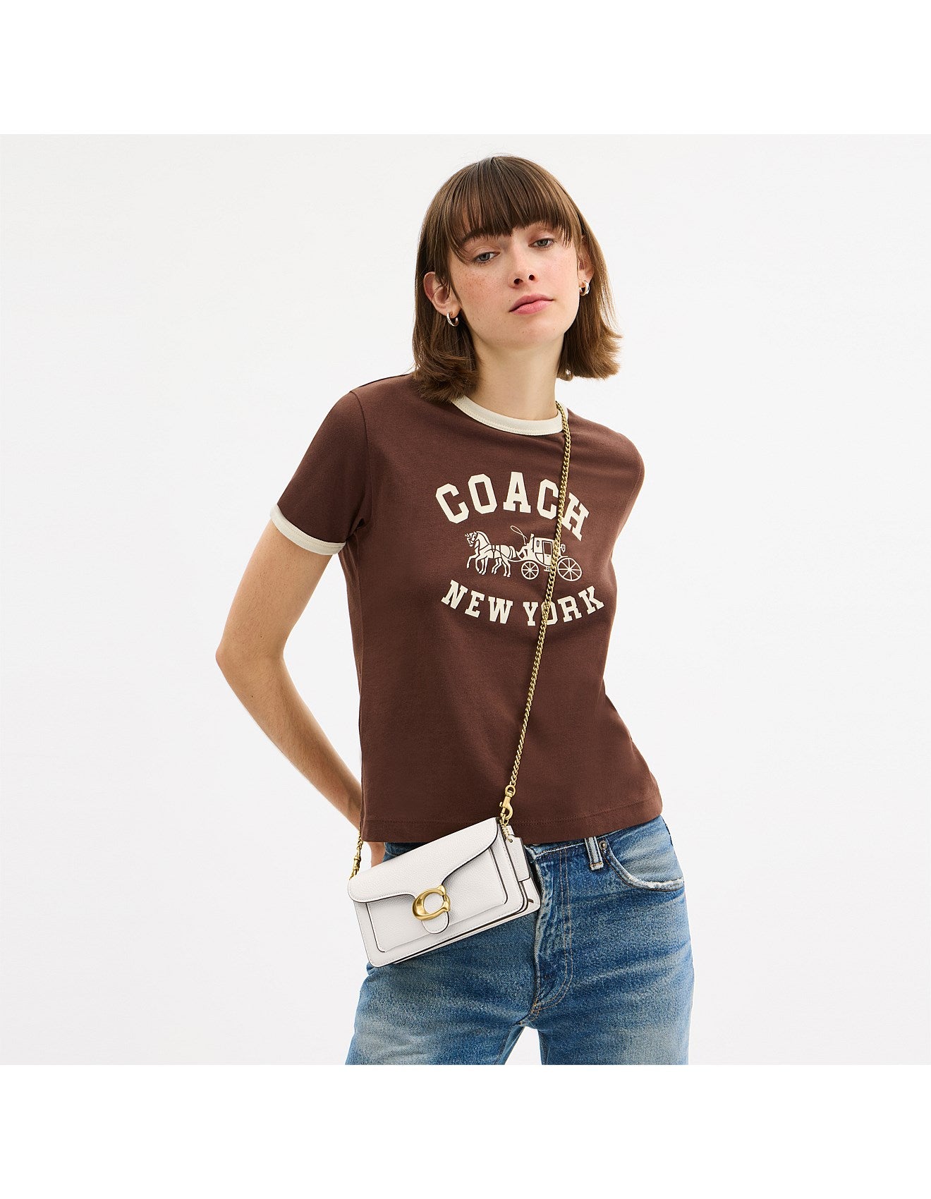 Coach / Small Tabby Bag / Chalk