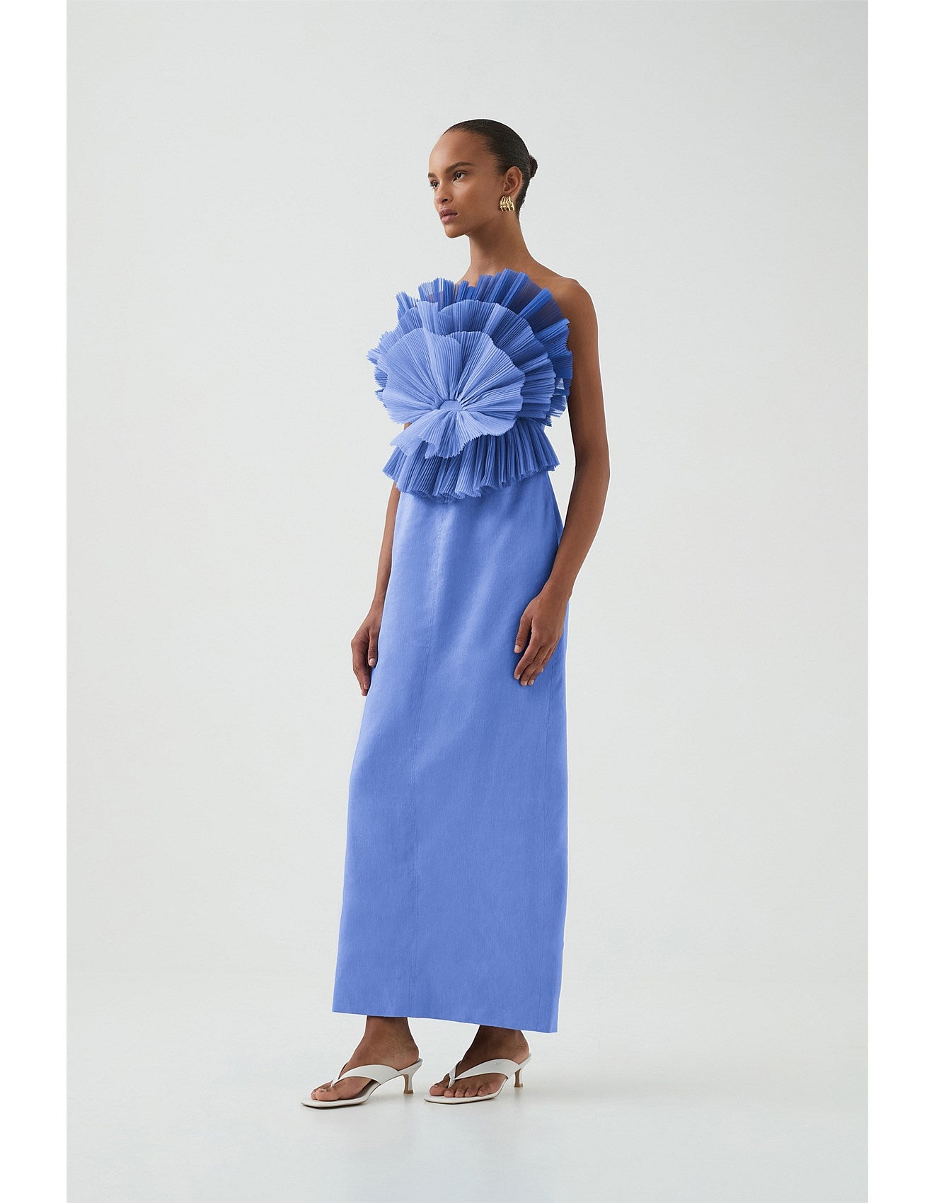 Aje / Kira Midi Dress / Ocean Wave