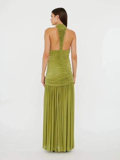 Christopher Esber / Orion Gown / Green Olive