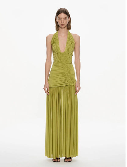 Christopher Esber / Orion Gown / Green Olive