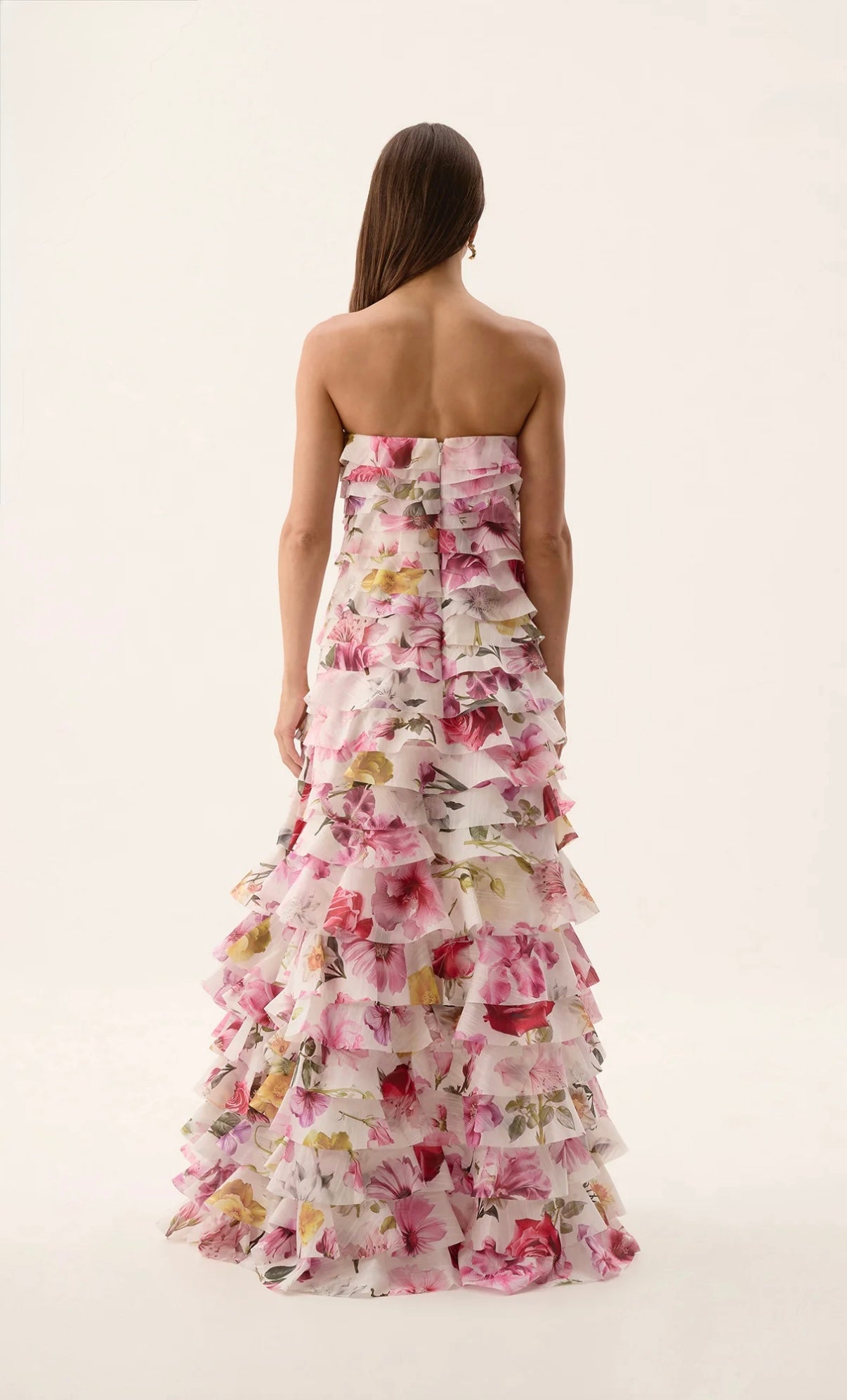 Aje / Fleur Pleated Gown / Collage Floral