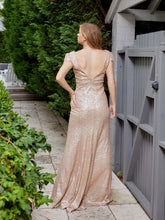 Load image into Gallery viewer, Cap Sleeve Sequin Dress/ Jadore- RRP $399
