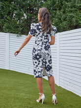 Load image into Gallery viewer, Floral Tie Front Tee Dress/By Johnny- RRP $360
