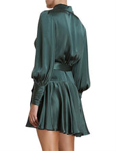 Load image into Gallery viewer, Zimmermann - Silk Mini Wrap Dress - Clover Green

