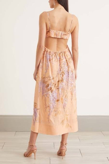 Zimmermann / Rosa Bralette Midi Dress