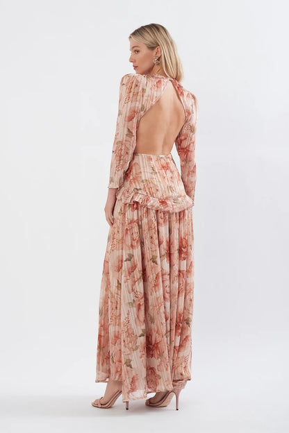 Sonya Moda / Ruffle Cutout Maxi