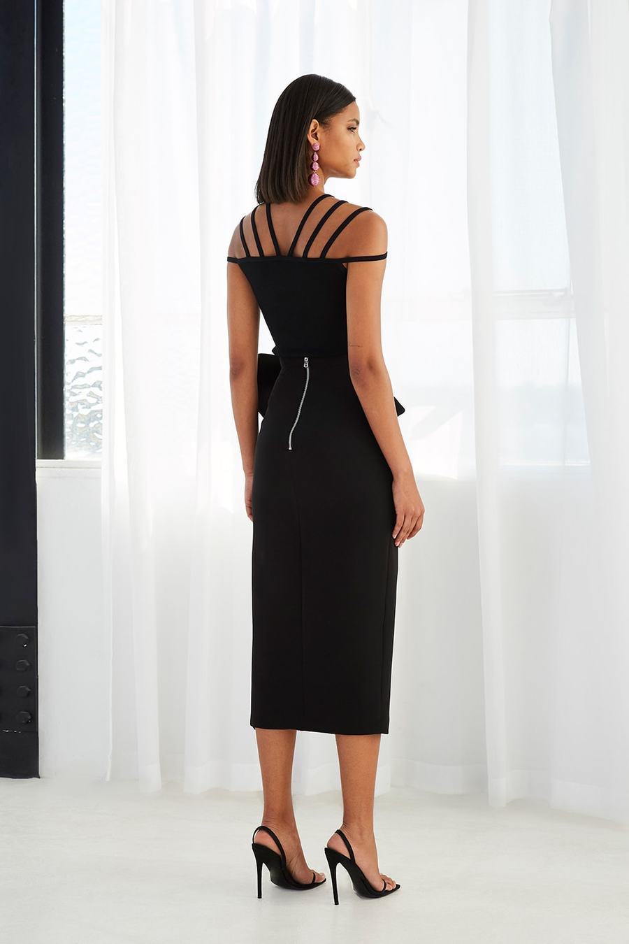 By Johnny / Betina Bow Split Skirt - EX-RENTAL FINAL SALE