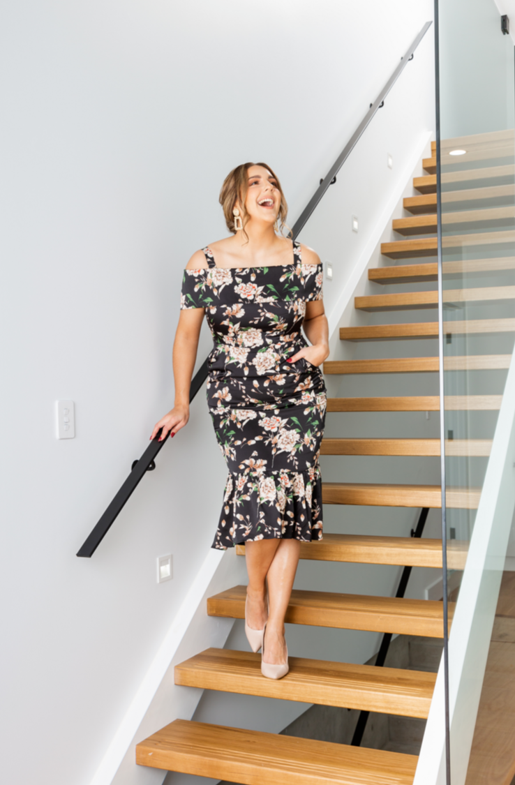 Revoque - Chloe Dress - Floral - EX-RENTAL FINAL SALE