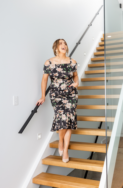 Revoque - Chloe Dress - Floral - EX-RENTAL FINAL SALE